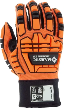 Majestic 21242 Knucklehead Hi Vis Gloves | PalmFlex